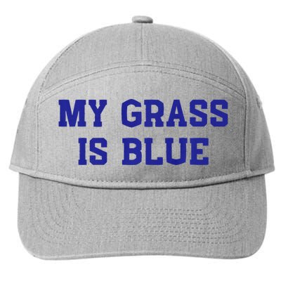 My Grass Is Blue 7-Panel Snapback Hat