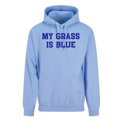 My Grass Is Blue Unisex Surf Hoodie