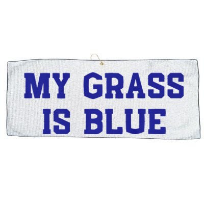 My Grass Is Blue Large Microfiber Waffle Golf Towel