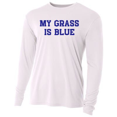 My Grass Is Blue Cooling Performance Long Sleeve Crew