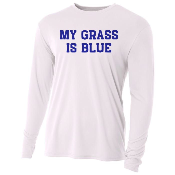 My Grass Is Blue Cooling Performance Long Sleeve Crew