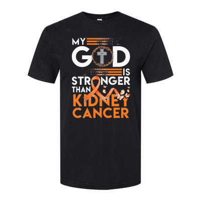 My God Is Stronger Than Kidney Cancer Awareness Softstyle® CVC T-Shirt