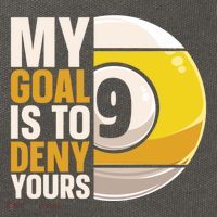 My Goal Is To Deny Yours Pool Billiard Snooker Great Gift Cotton Canvas Backpack