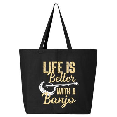 My Grass is Blue Retro Rocky Mountain Banjo Bluegrass 25L Jumbo Tote