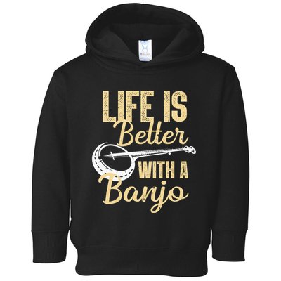 My Grass is Blue Retro Rocky Mountain Banjo Bluegrass Toddler Hoodie