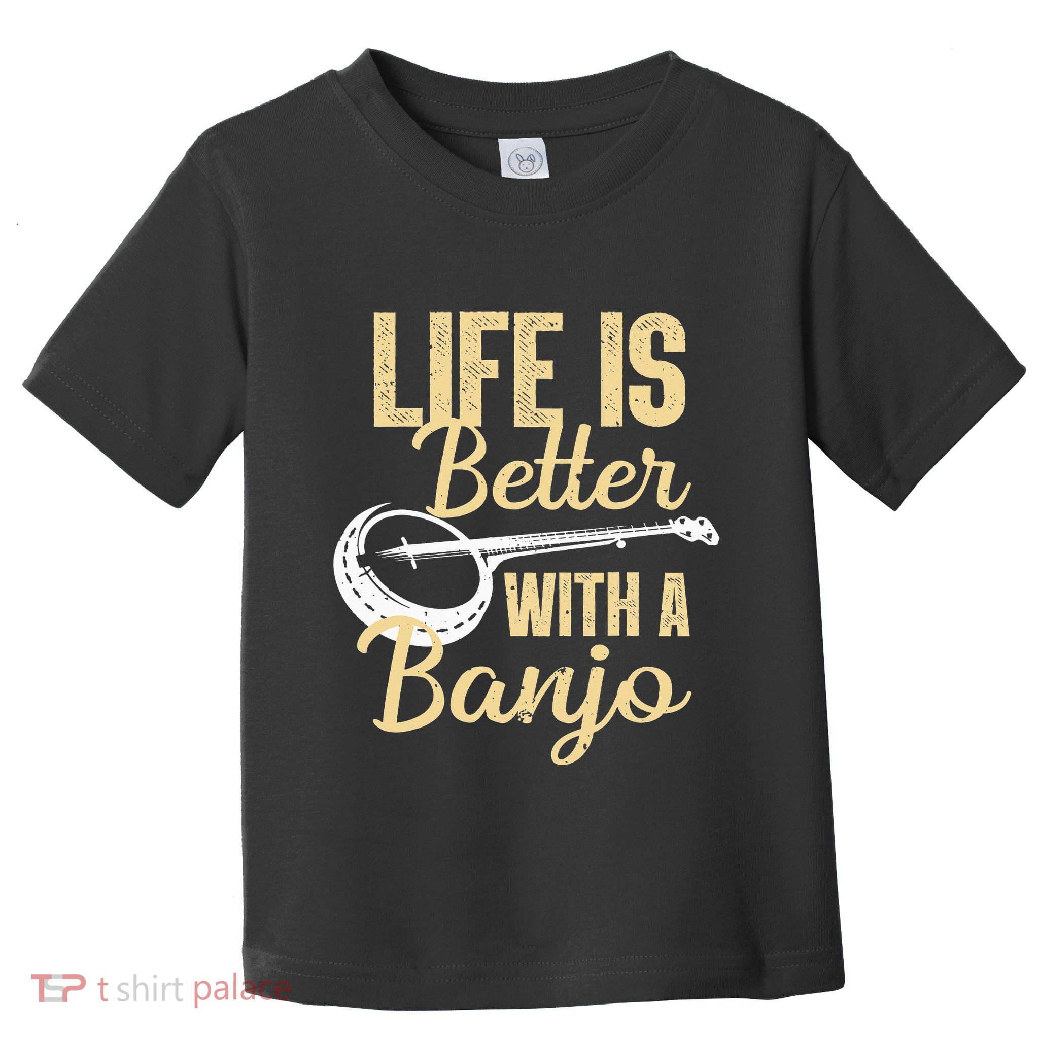 My Grass is Blue Retro Rocky Mountain Banjo Bluegrass Toddler T-Shirt