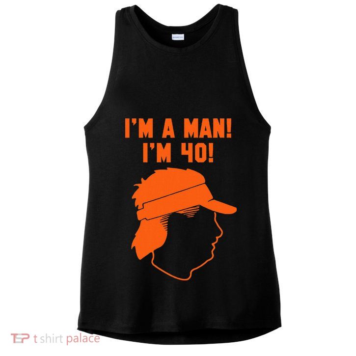 Mike Gundy IM A Man! IM 40! Ladies PosiCharge Tri-Blend Wicking Tank