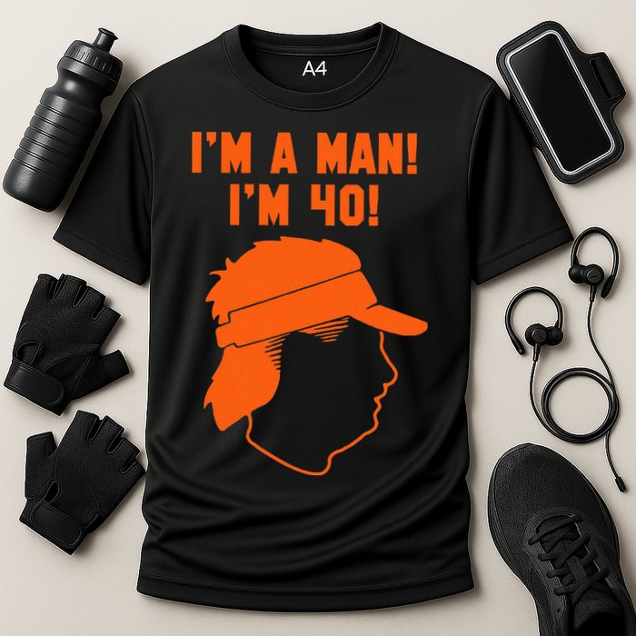 Mike Gundy IM A Man! IM 40! Performance Shirt