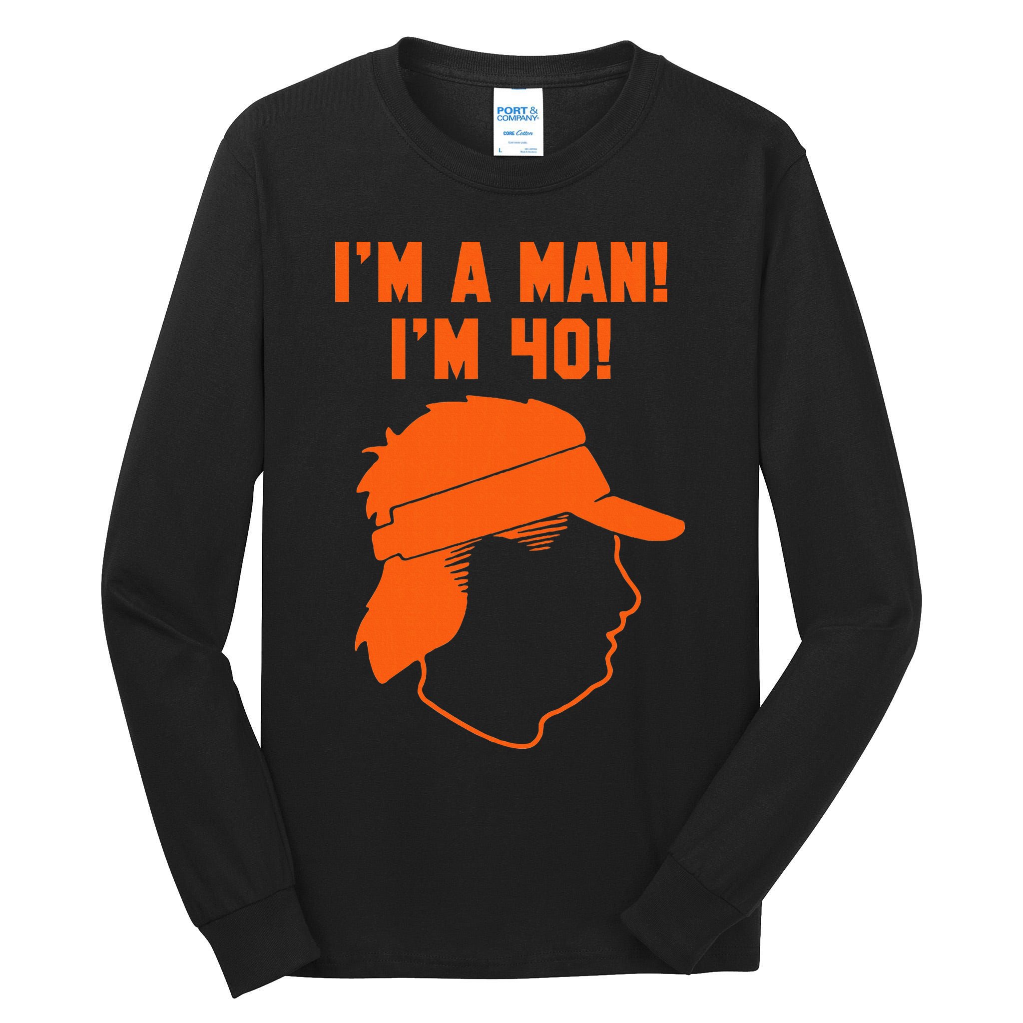 Mike Gundy IM A Man! IM 40! Tall Long Sleeve T-Shirt