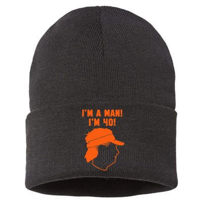 Mike Gundy IM A Man! IM 40! Sustainable Knit Beanie