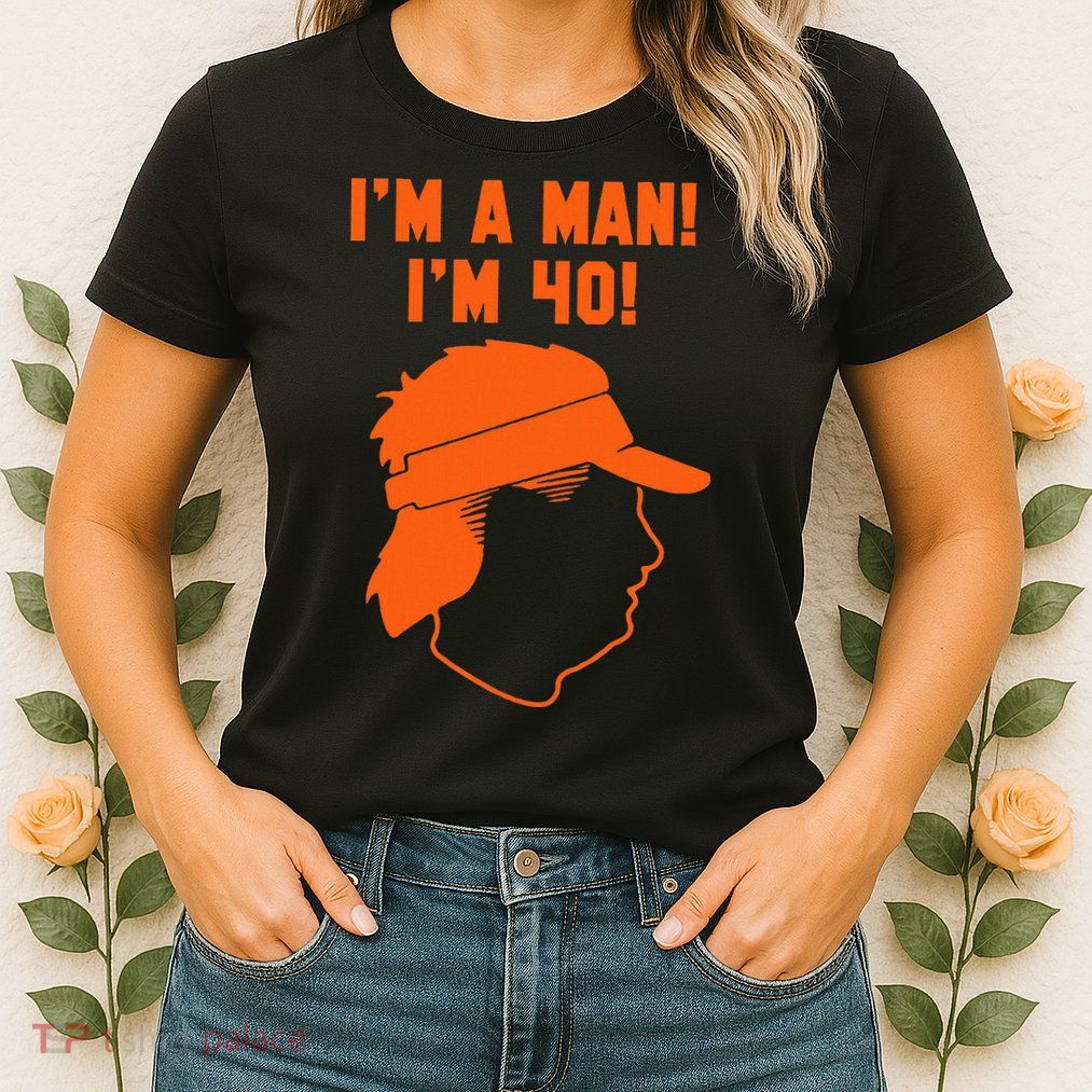 Mike Gundy IM A Man! IM 40! Womens T-Shirt