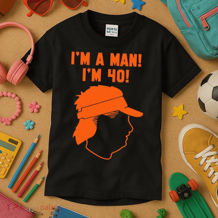Mike Gundy IM A Man! IM 40! Kids T-Shirt