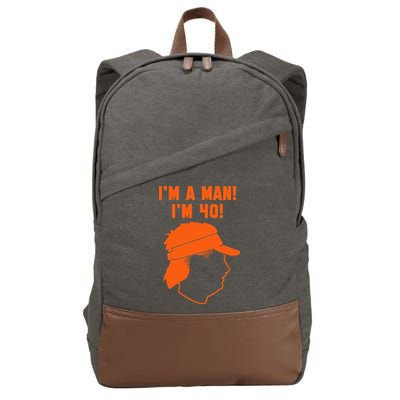 Mike Gundy IM A Man! IM 40! Cotton Canvas Backpack