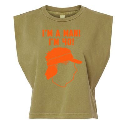 Mike Gundy IM A Man! IM 40! Garment-Dyed Women's Muscle Tee