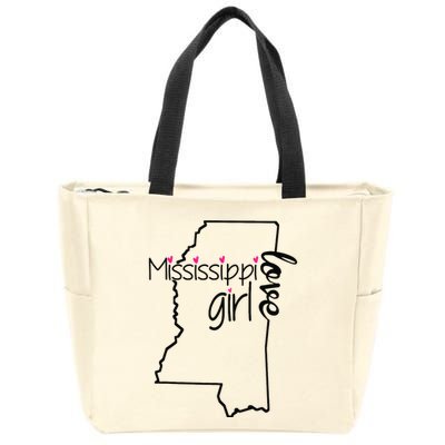 Mississippi Girl I Love Mississippi Home Zip Tote Bag