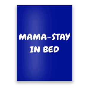 Mamafunny Gifttay In Bed Funny Mom And Yoga Lover Gift Poster