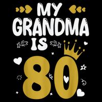 My Grandma Is 80 Toddler Grandma 80th Birthday City Backpack
