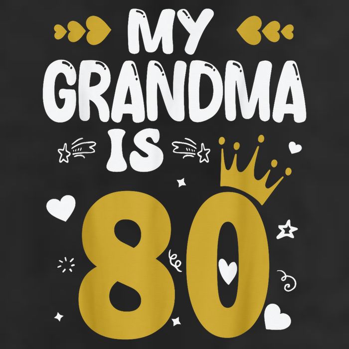 My Grandma Is 80 Toddler Grandma 80th Birthday Adult Drive Performance Visor