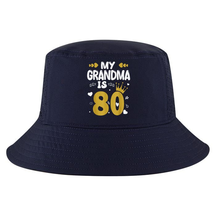 My Grandma Is 80 Toddler Grandma 80th Birthday Cool Comfort Performance Bucket Hat