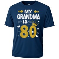 My Grandma Is 80 Toddler Grandma 80th Birthday Cooling Performance Crew T-Shirt