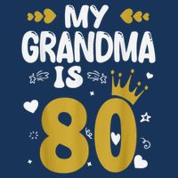 My Grandma Is 80 Toddler Grandma 80th Birthday Cooling Performance Crew T-Shirt