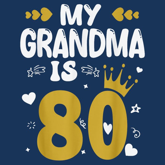 My Grandma Is 80 Toddler Grandma 80th Birthday Cooling Performance Crew T-Shirt
