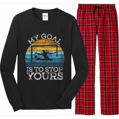 My Goal Is To Stop Yours Water Polo Goalie Goal Net Keeper Long Sleeve Pajama Set