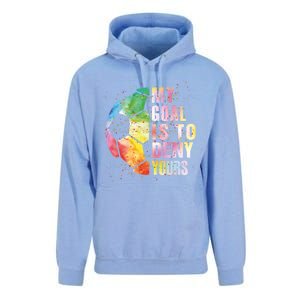 My Goal Is To Deny Yours Soccer Funny Goalie Funny Gift Unisex Surf Hoodie