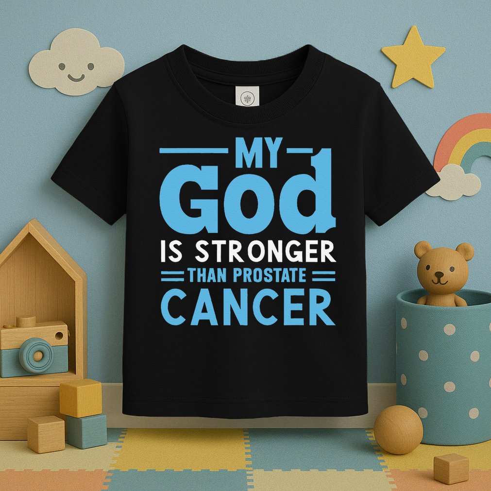 My God Is Stronger Than Prostate Cancer Toddler T-Shirt