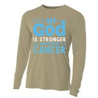 My God Is Stronger Than Prostate Cancer Cooling Performance Long Sleeve Crew