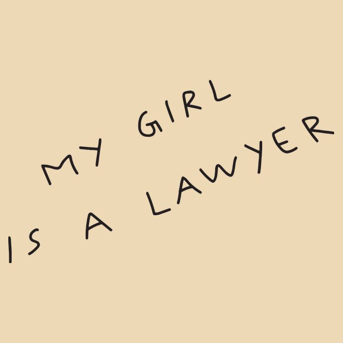 My Girl Is A Lawyer Tattoo For Girlfriends Apron