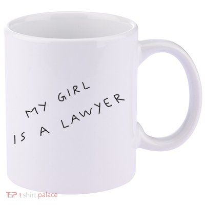 My Girl Is A Lawyer Tattoo For Girlfriends 11oz C Handle Ceramic Mug