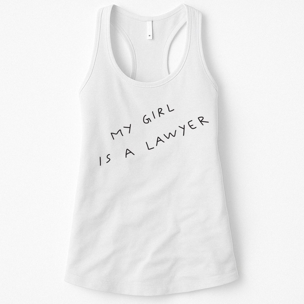 My Girl Is A Lawyer Tattoo For Girlfriends Womens Tank Top