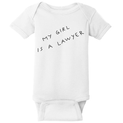 My Girl Is A Lawyer Tattoo For Girlfriends Baby Bodysuit