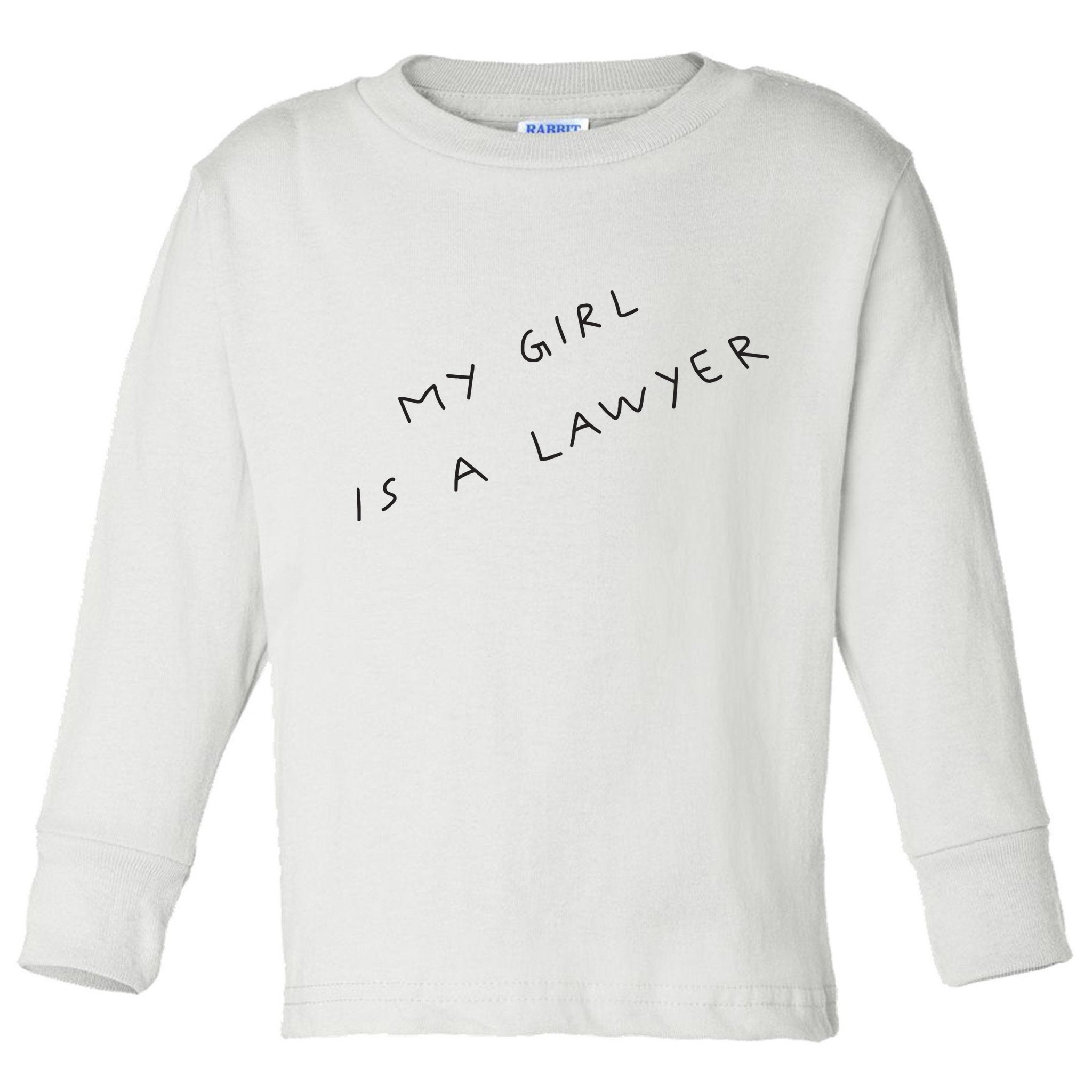 My Girl Is A Lawyer Tattoo For Girlfriends Toddler Long Sleeve Shirt