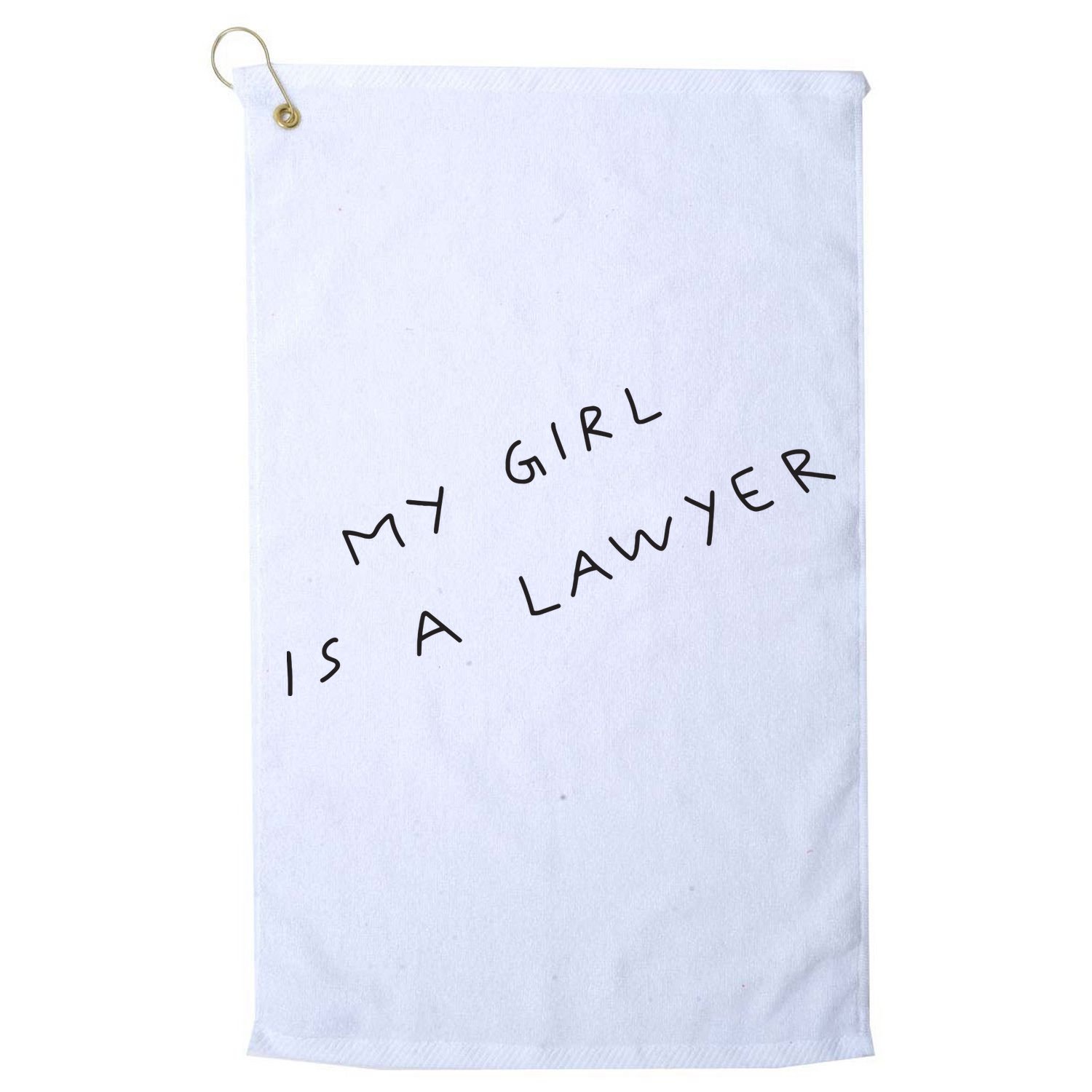 My Girl Is A Lawyer Tattoo For Girlfriends Golf Towel