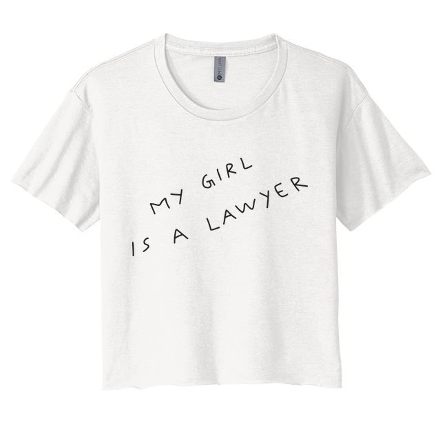 My Girl Is A Lawyer Tattoo For Girlfriends Crop Top