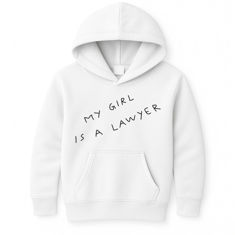 My Girl Is A Lawyer Tattoo For Girlfriends Kids Hoodie