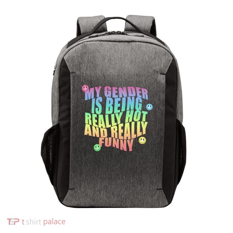 My Gender Is Being Really Hot And Really Funny Vector Backpack