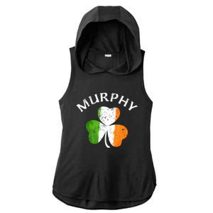 Murphy Gift Irish Family Name St Patricks Day Great Gift Ladies PosiCharge Tri-Blend Wicking Draft Hoodie Tank