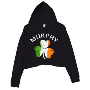 Murphy Gift Irish Family Name St Patricks Day Great Gift Crop Fleece Hoodie