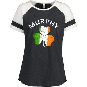 Murphy Gift Irish Family Name St Patricks Day Great Gift Enza Ladies Jersey Colorblock Tee