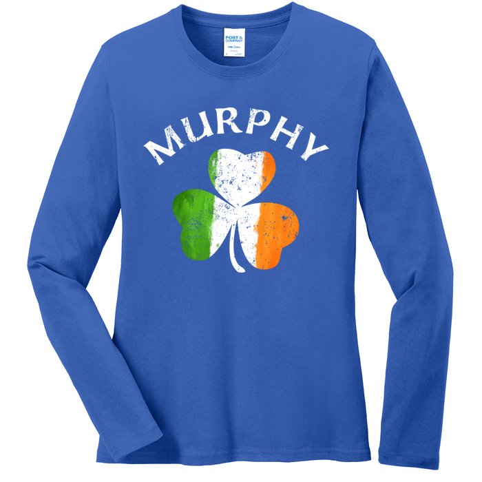 Murphy Gift Irish Family Name St Patricks Day Great Gift Ladies Long Sleeve Shirt