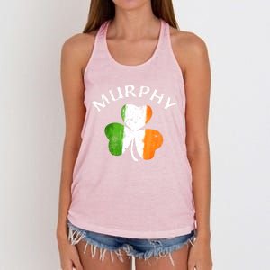 Murphy Gift Irish Family Name St Patricks Day Great Gift Women's Knotted Racerback Tank