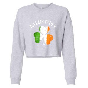 Murphy Gift Irish Family Name St Patricks Day Great Gift Cropped Pullover Crew