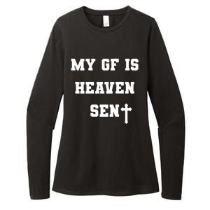 My Girlfriend Is Heaven Sent Womens CVC Long Sleeve Shirt