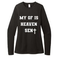 My Girlfriend Is Heaven Sent Womens CVC Long Sleeve Shirt