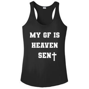 My Girlfriend Is Heaven Sent Ladies PosiCharge Competitor Racerback Tank