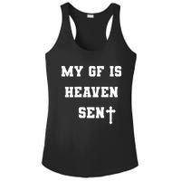 My Girlfriend Is Heaven Sent Ladies PosiCharge Competitor Racerback Tank