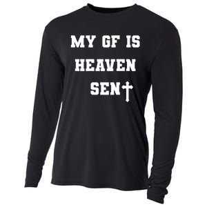 My Girlfriend Is Heaven Sent Cooling Performance Long Sleeve Crew